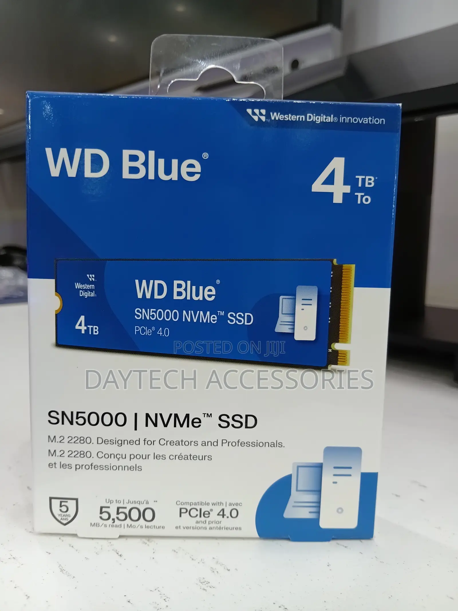 Wd Blue Sn5000 4tb Nvme Pci-E Internal SSD