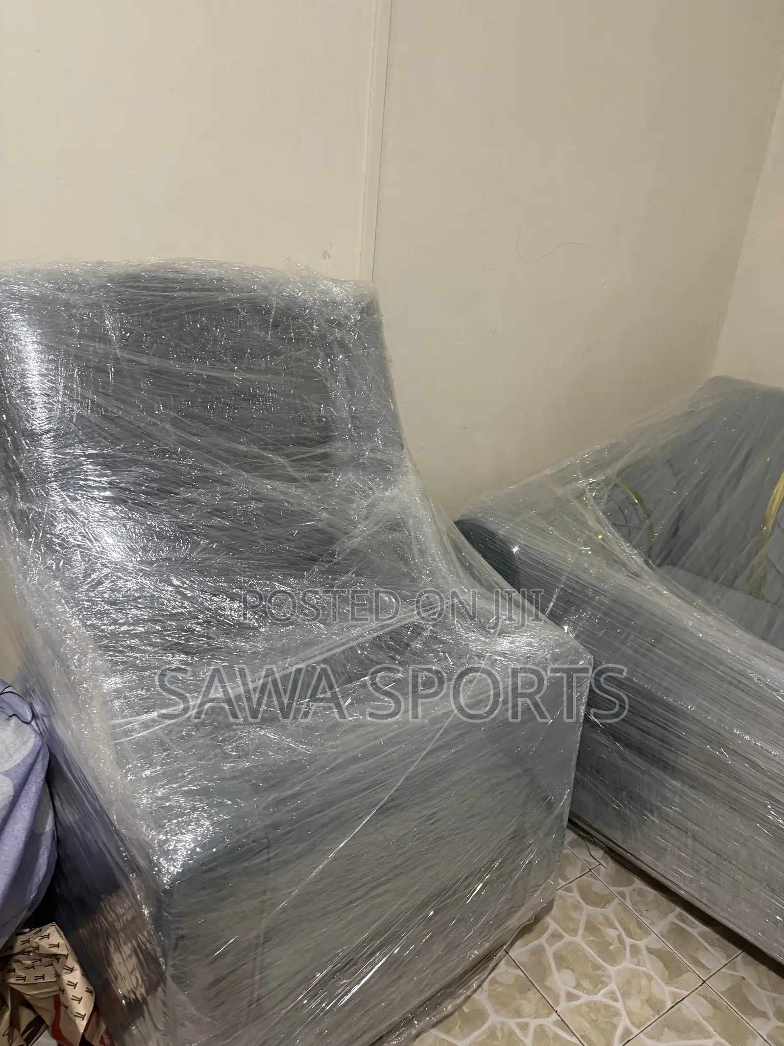 Luxury 7-Seater Sofa Set – Grey Gold | Used