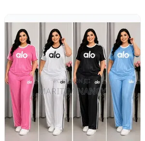Women's Alo 2-Piece Ribbed Tracksuit Co-Ord Set