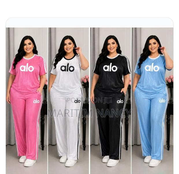 Women's Alo 2-Piece Ribbed Tracksuit Co-Ord Set