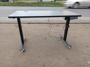 Black Electric Adjustable Height Table