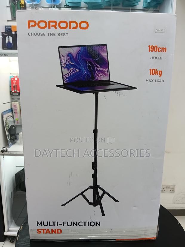 Porodo Multi-function Stand To Hold Both Laptops And Projectors.