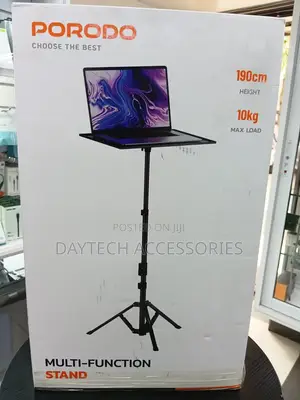 Porodo Multi-function Stand To Hold Both Laptops And Projectors.
