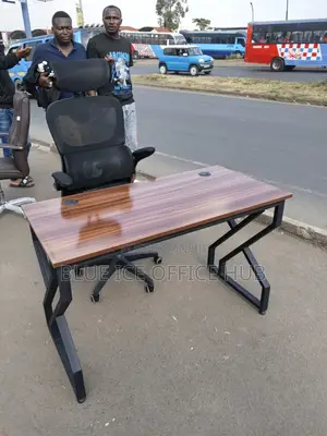 Office Table With Office Chair With Flipping Hand