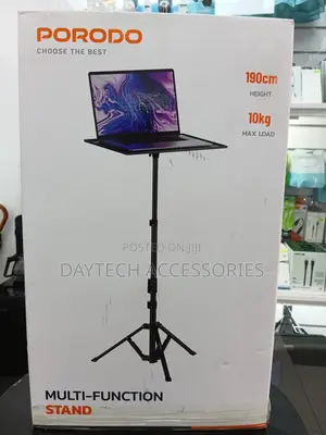 Porodo Multi-Function Stand for Projector Laptop 360 Tray Rotation.
