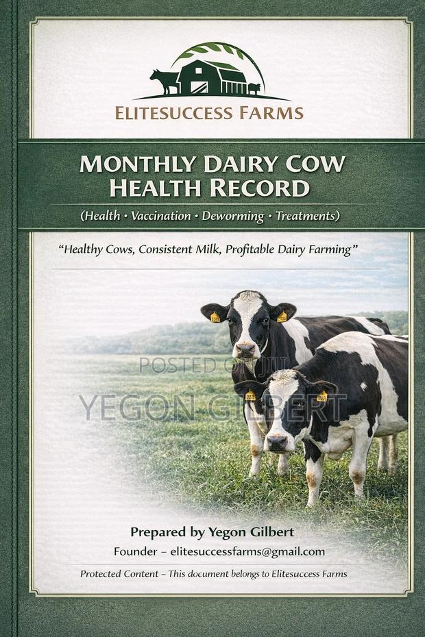 Monthly Dairy Cow Health Record