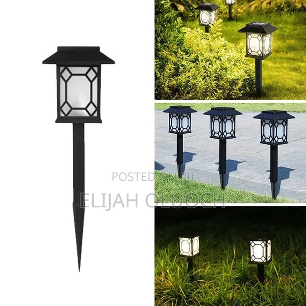 2pcs Big Led Solar Pathway Garden Outdoor Pillar Lights - thumbnail 2