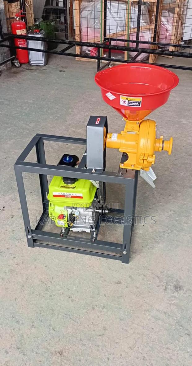 Grain Milling Machine With 7.5hp Engine Generator