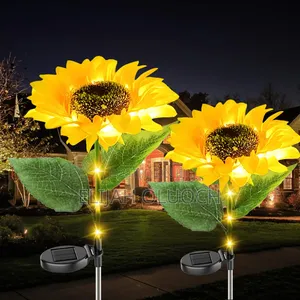 *2 Pack Sunflower Solar Powered Lights