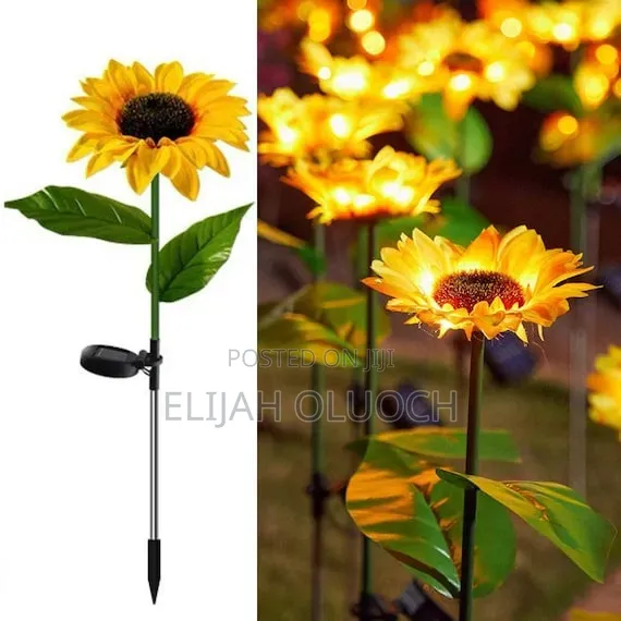 *2 Pack Sunflower Solar Powered Lights