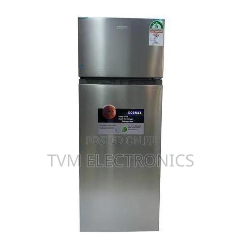Ecomax 230l Double Door Fridge Dark Silver Energy Efficient, Low Noise - main view