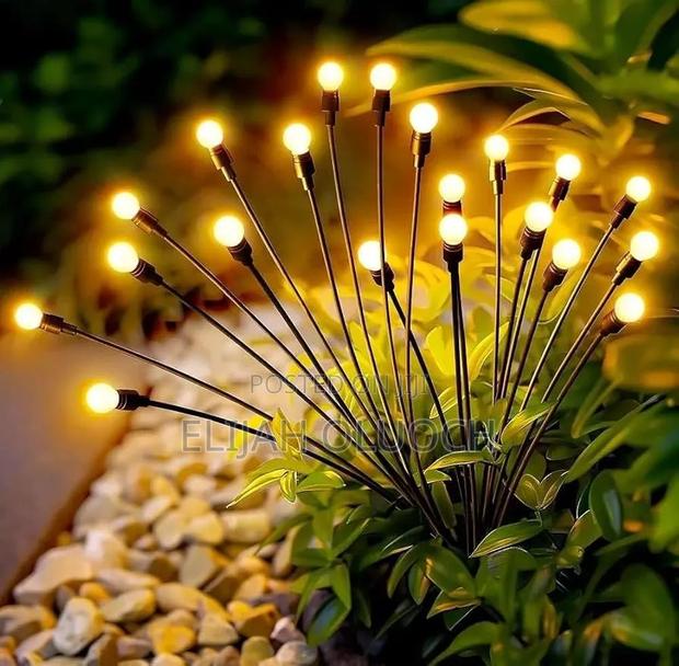 *2 Pack Solar Powered Firefly Swaying Lawn Lights for Outside