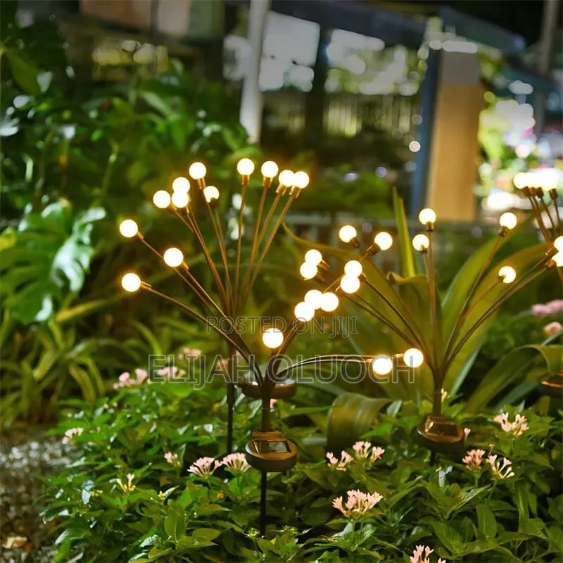 *2 Pack Solar Powered Firefly Swaying Lawn Lights for Outside