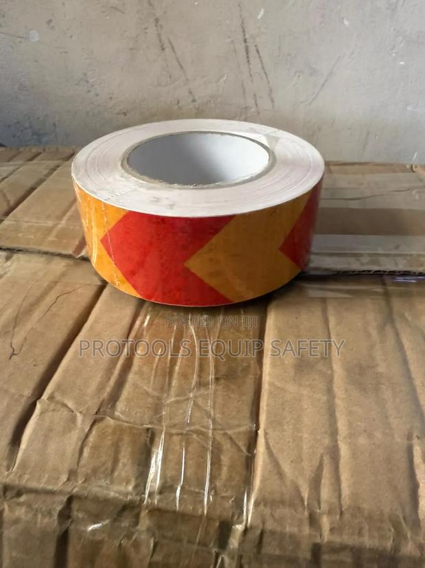 25m Red & Yellow High-visibility Reflective Tape