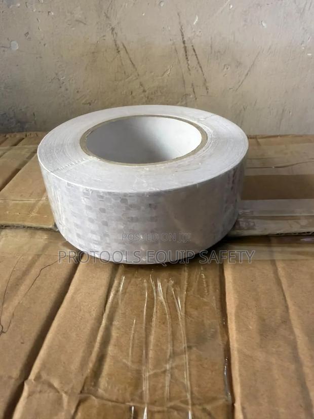 25m High-visibility White Reflective Safety Tape