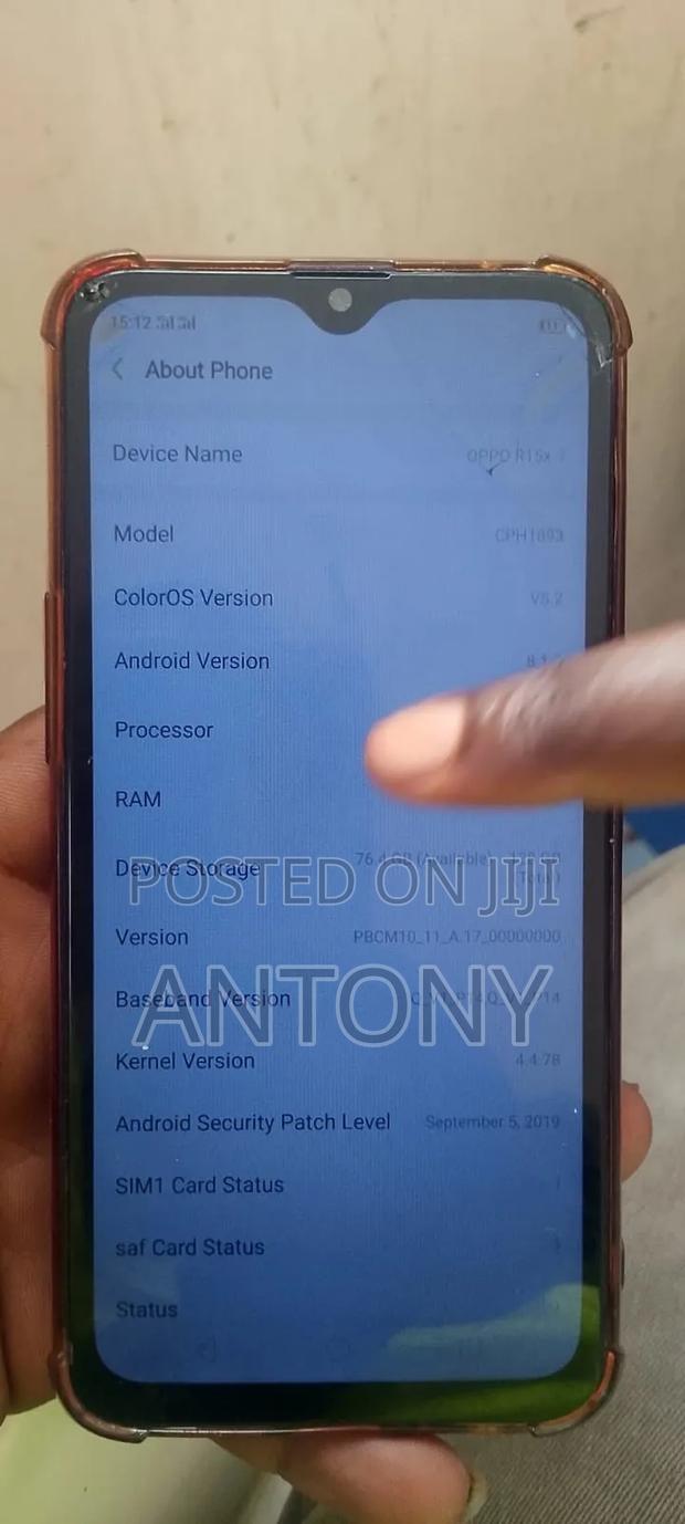 Oppo R15x 128 GB Black - main view