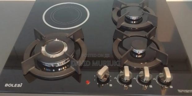Bolesi Hob 3 Gas Burners +1 Infrared Electric With Gas Sensor. - thumbnail 2