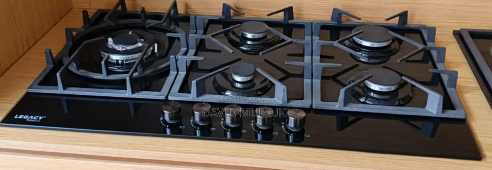 Legacy 5-Burner Built-in Cooker Premium 90cm Black Glass Gas Hob