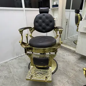 Gold Hydraulic Barber Chair