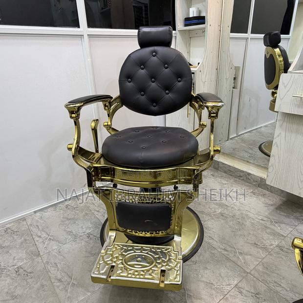 Gold Hydraulic Barber Chair