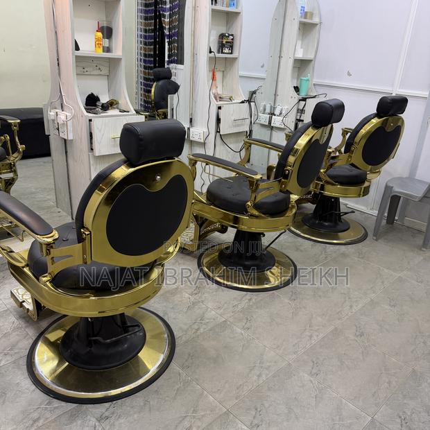 Gold Hydraulic Barber Chair - thumbnail 5