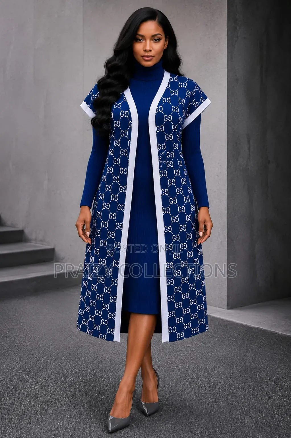 Free Size Knit 2-Piece Sweater Dress