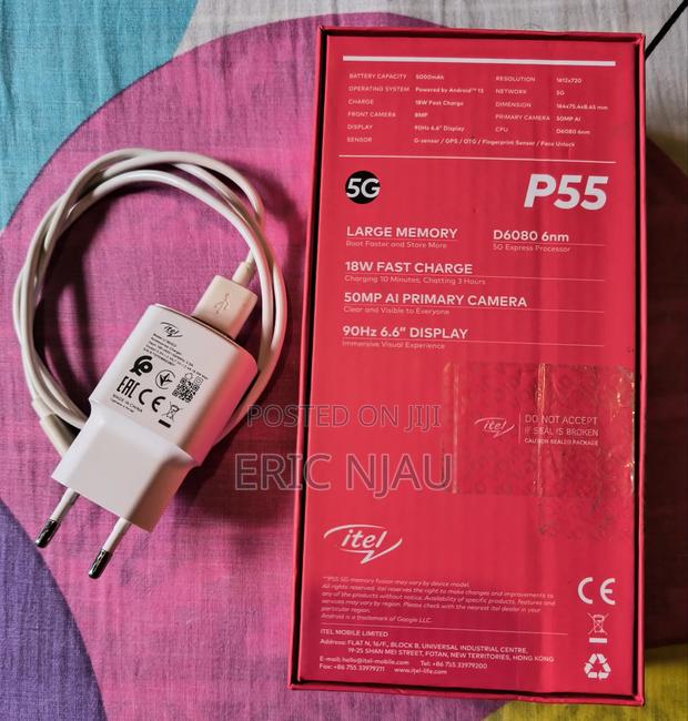 Itel P55 5G 128 GB Blue - thumbnail 4