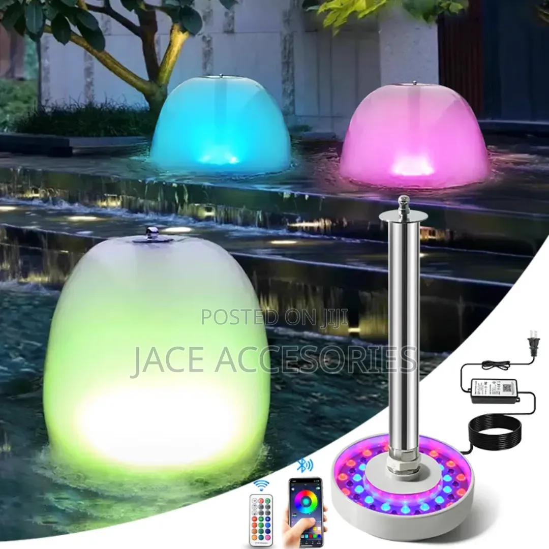 Fountain Nozzles With Led