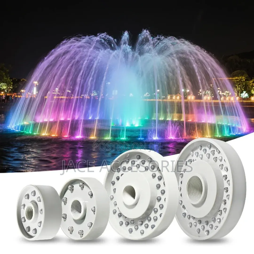 Fountain Nozzles With Led