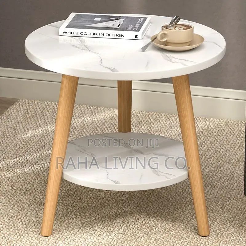 2 Layer Nordic Minimalist Coffee Side Table | 50x50cm