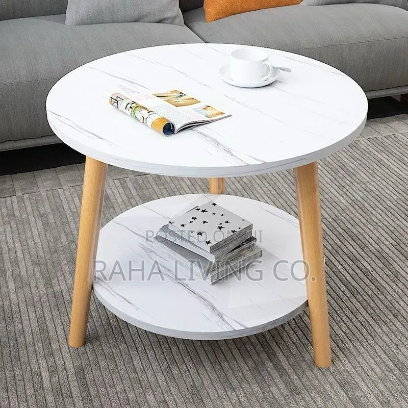 2 Layer Nordic Minimalist Coffee Side Table | 50x50cm