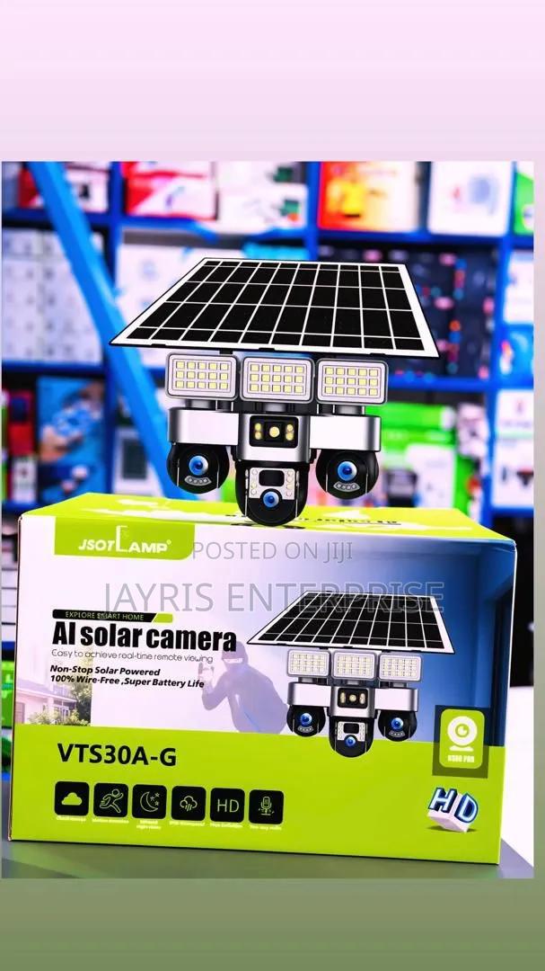 *Solar Camera With 4g Sim Card And Triple Lens