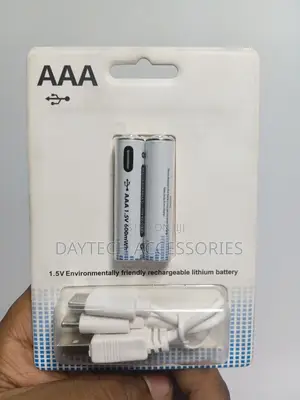 Aaa Rechargeable Usb-C Batteries Pack of 2 1.5v 600mwh