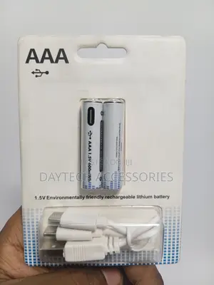 Aaa Rechargeable Usb-C Batteries Pack of 2 1.5v 600mwh