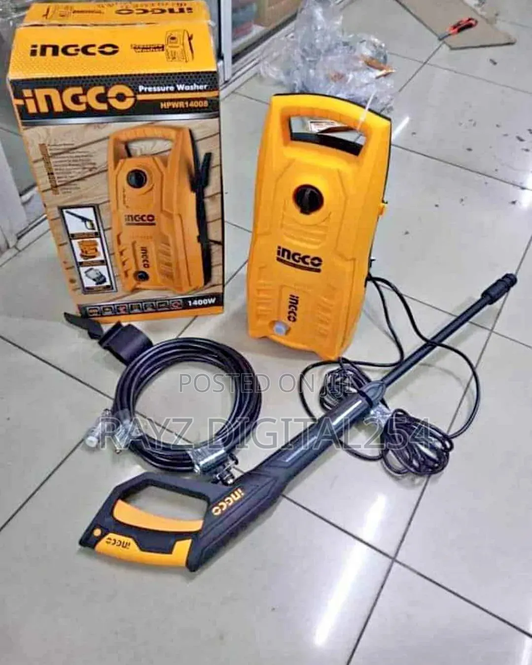 Ingco Electric Car Washer 1400w Pressure Washer