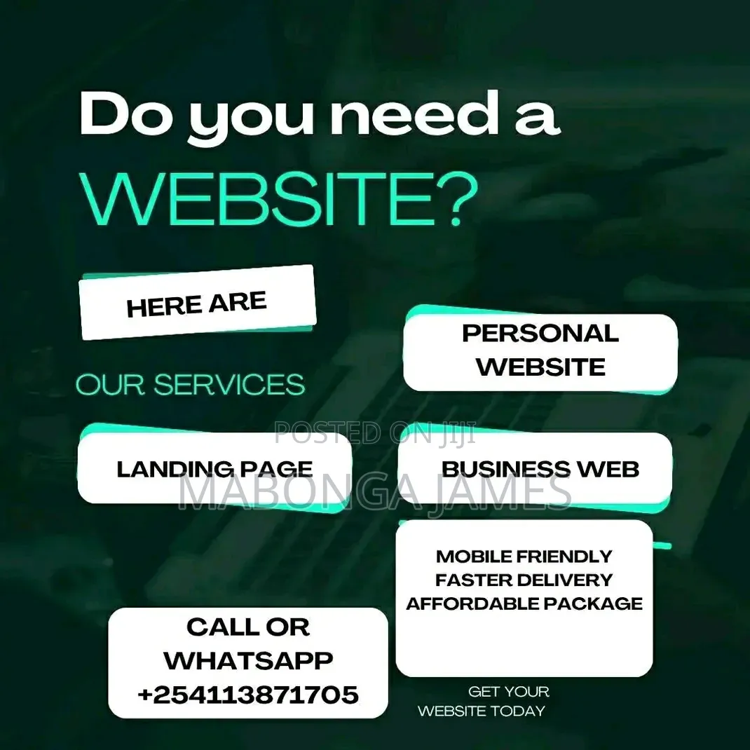 Get a Professional Website for KSH 15,000