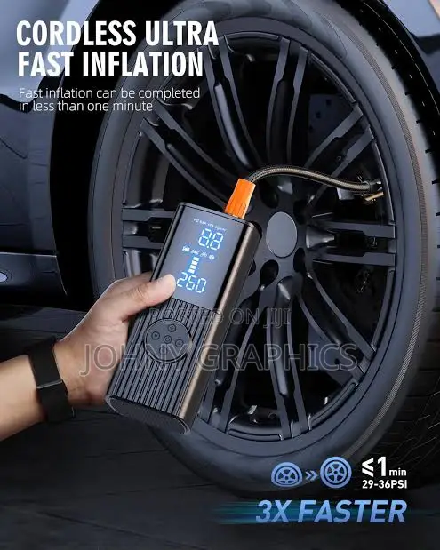 Digital Cordless Tyre Inflator / Handheld Car Air Compressor