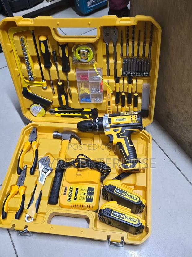 Dewalt 36v Cordless Toolkit 108pcs Set 2 Batteries *