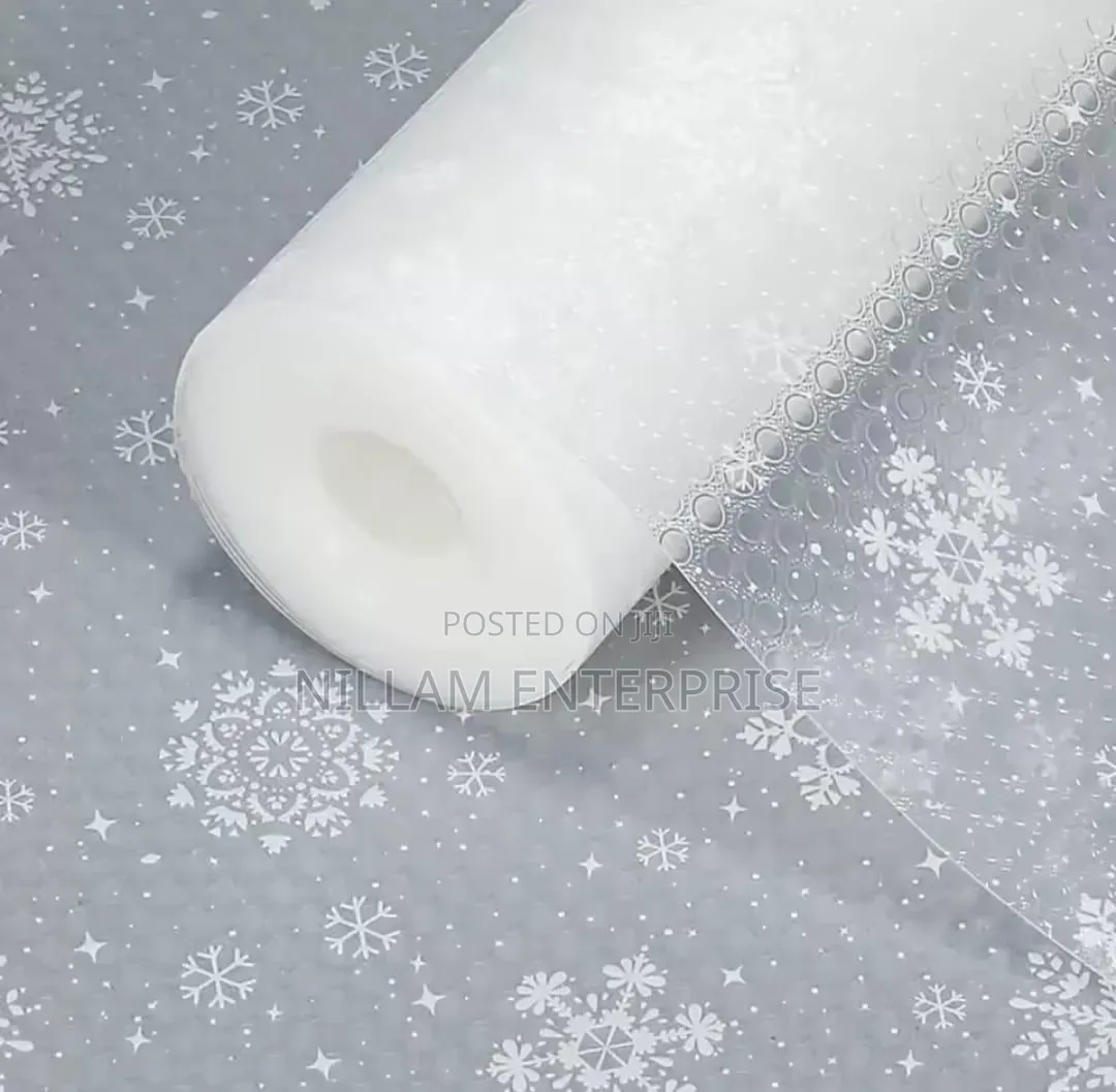 Snow Flakes Pattern Kitchen Drawer Liners