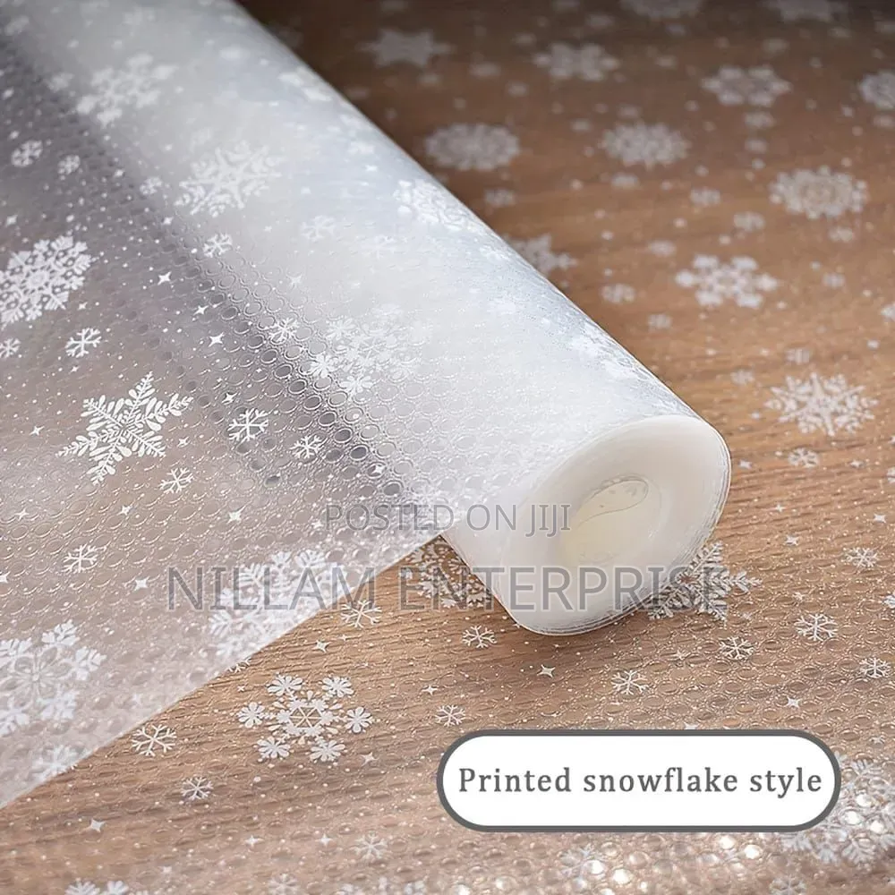 Snow Flakes Pattern Kitchen Drawer Liners