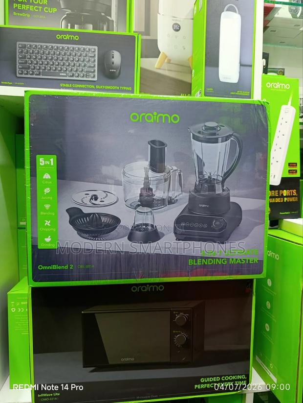 Oraimo Omniblend 2 21000 RPM Speed 5-in-1 Blender