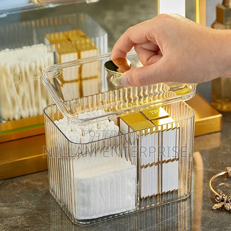 *3-compartment Clear Acrylic Earbud/Multipurpose Organizer*