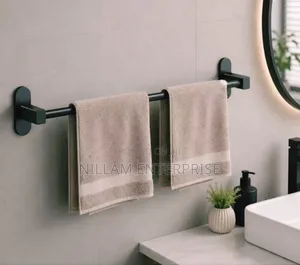 Punch-free Space Aluminum Towel Rack