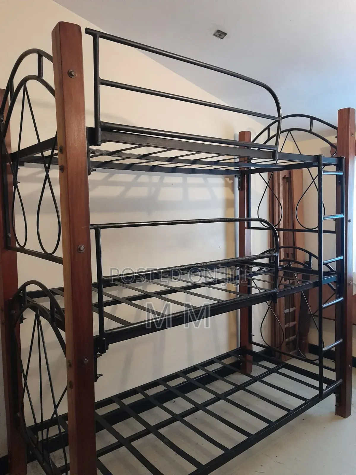 Triple Decker Metal Bed