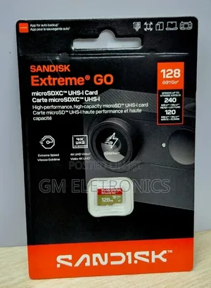 Original 128gb Extreme Go Microsd V30 Card.