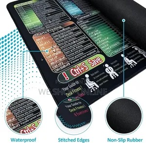 Excel Cheat Sheet Mouse Pad, 30*60 Cm