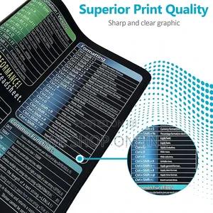 Excel Cheat Sheet Mouse Pad, 30*60 Cm
