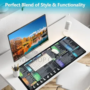 Excel Cheat Sheet Mouse Pad, 30*60 Cm