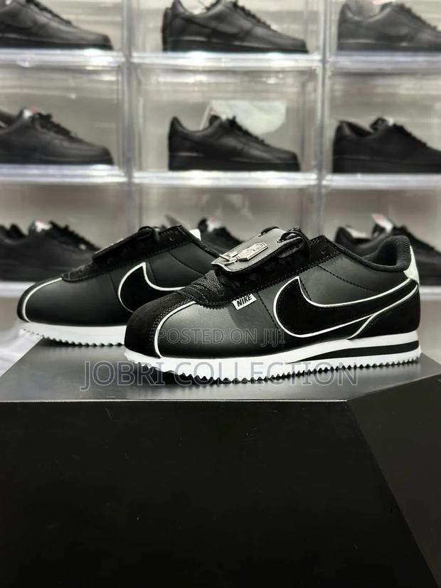 Nike Cortez Black White “ Leather Sneakers - thumbnail 3