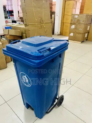 Premium 240l Heavy Duty Dustbin With Wheels Pedal